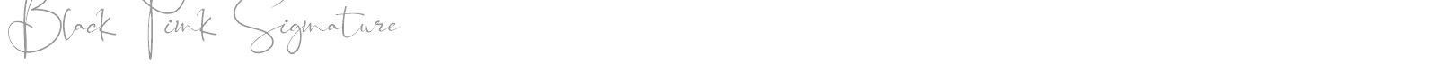 Black Pink Signature font preview